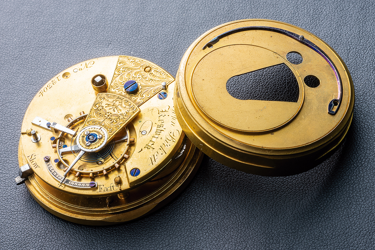 １９世紀初頭のイギリスの懐中時計用ムーヴメント
